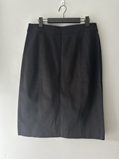 J Crew 8 Pencil Skirt Straight Midi Cotton Bld Classic Stretch Knee Back School