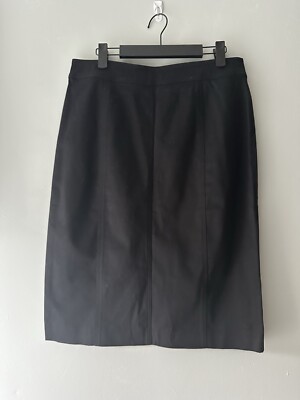 J Crew 8 Pencil Skirt Straight Midi Cotton Blend Classic Stretch Below The Knee