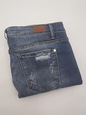 Judy Blue Skinny Fit Jeans Womens Size 15/32 Distressed Leopard Patch Denim