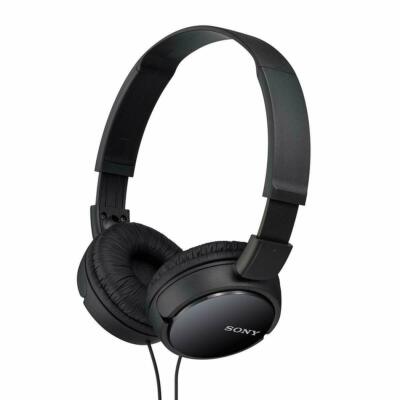 美品SONY ワイヤレスイヤフォン ブラック Sony Headphone Over-Head MDR-ZX110 Stereo Extra Bass Black