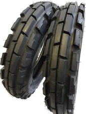 6.00x16, 6.00-16, (2 TIRES + 2 TUBES) 8 PR ROAD CREW KNK-33 Tractor Tires