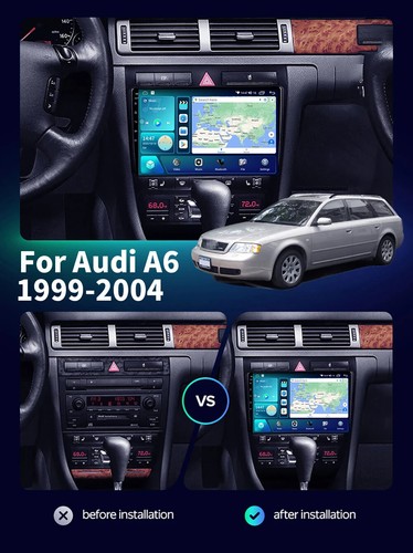 Multimedia Stereo Player GPS Navigator For Audi A6 C5 S6 RS6 2002-2006 Car Radio - Foto 2 di 32