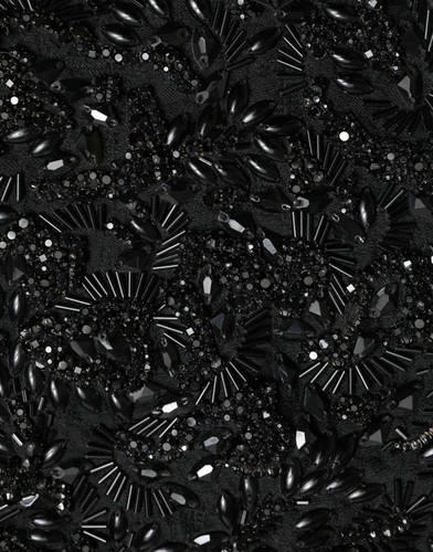 DOLCE & GABBANA Skirt Black Crystal Handmade Knee Pencil s. IT42 / US8 RRP $8000 - Picture 8 of 8