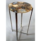 12"x12" Natural Agate Coffee Table Top, Agate Side End Table Top, Furniture Deco