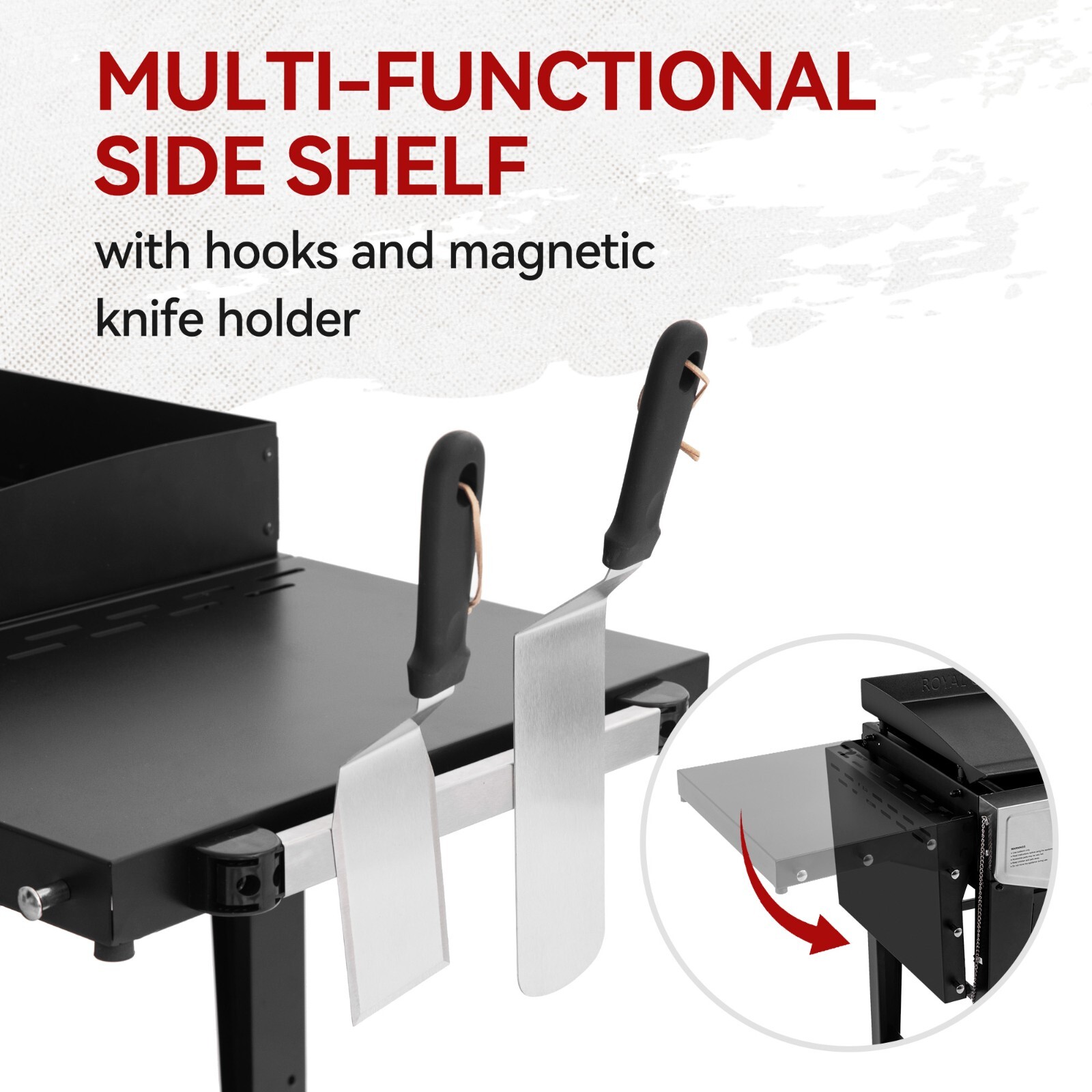 Royal Gourmet Propane Gas Grill and Griddle Combo with An Set of Grilling Gear