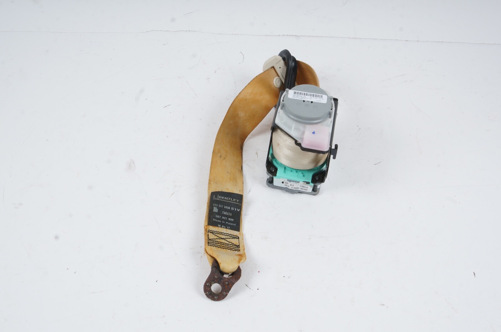 Rear Left Driver Side Seat Belt Retractor OEM 3Y5857805C Bentley Mulsanne 10-20
