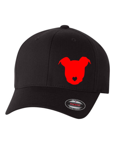 BIT BULL LOVE DOG K9  Flex Fit HAT FREE SHIPPING Choose Size and Color and Bill - Afbeelding 1 van 6