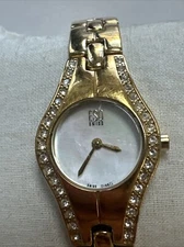 ESQ SWISS Mother OF Pearl Dial GOLD TONE  Ladies Watch