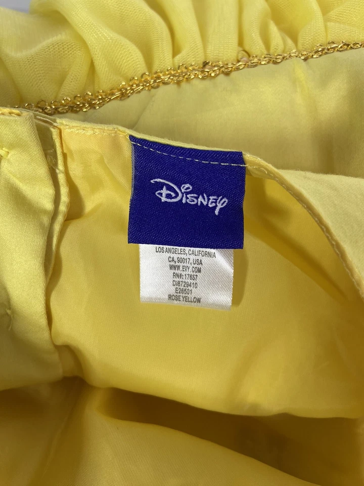 Disney La Bella y la Bestia Bella Vestido Halloween Disfraz Vestir Niñas 6 6X Foto 4 de 4