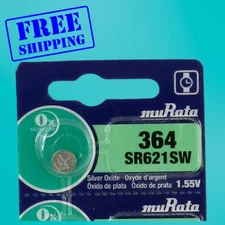 Murata / Sony 364 SR621SW Watch Battery   Exp.2034 - 1Pc