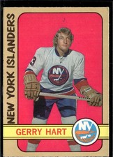1972-73 O-Pee-Chee 139 Gerry Hart New York Islanders Rookie Card. rookie card picture