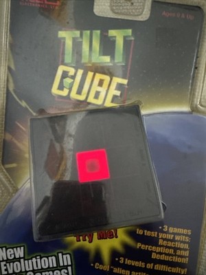 Vintage Tilt Cube Tiger Electronics Hasbro Handheld Puzzle Game 68377 *New