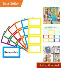 120 Pack Name Tags - Clean Removal  Waterproof for Offices and Schools