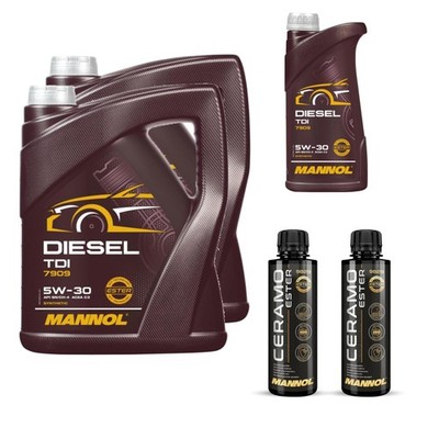 11L MANNOL Motoröl DIESEL TDI 5W-30 Inkl. 2x Additive Ceramo Ester 9829