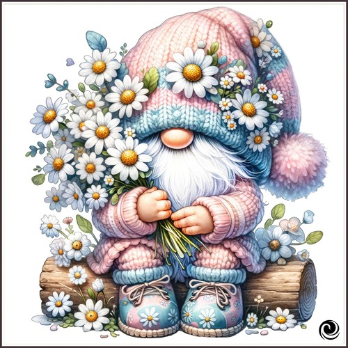 Daisy Gnome 1553 Chart Counted Cross Stitch Pattern Needlework - Picture 2 of 6