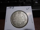 1918 - Silver - Canadian half dollar - Canada 50 cents