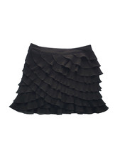Y2k Free Generation Ruffle Tiered Chiffon Mini Skirt Size S Fairy Coquette Goth