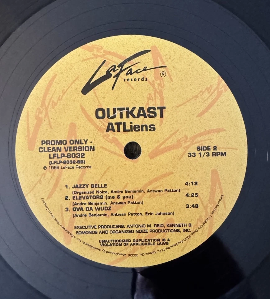 Outkast Atliens 1996 Promo Clean VG - Image 3 of 3