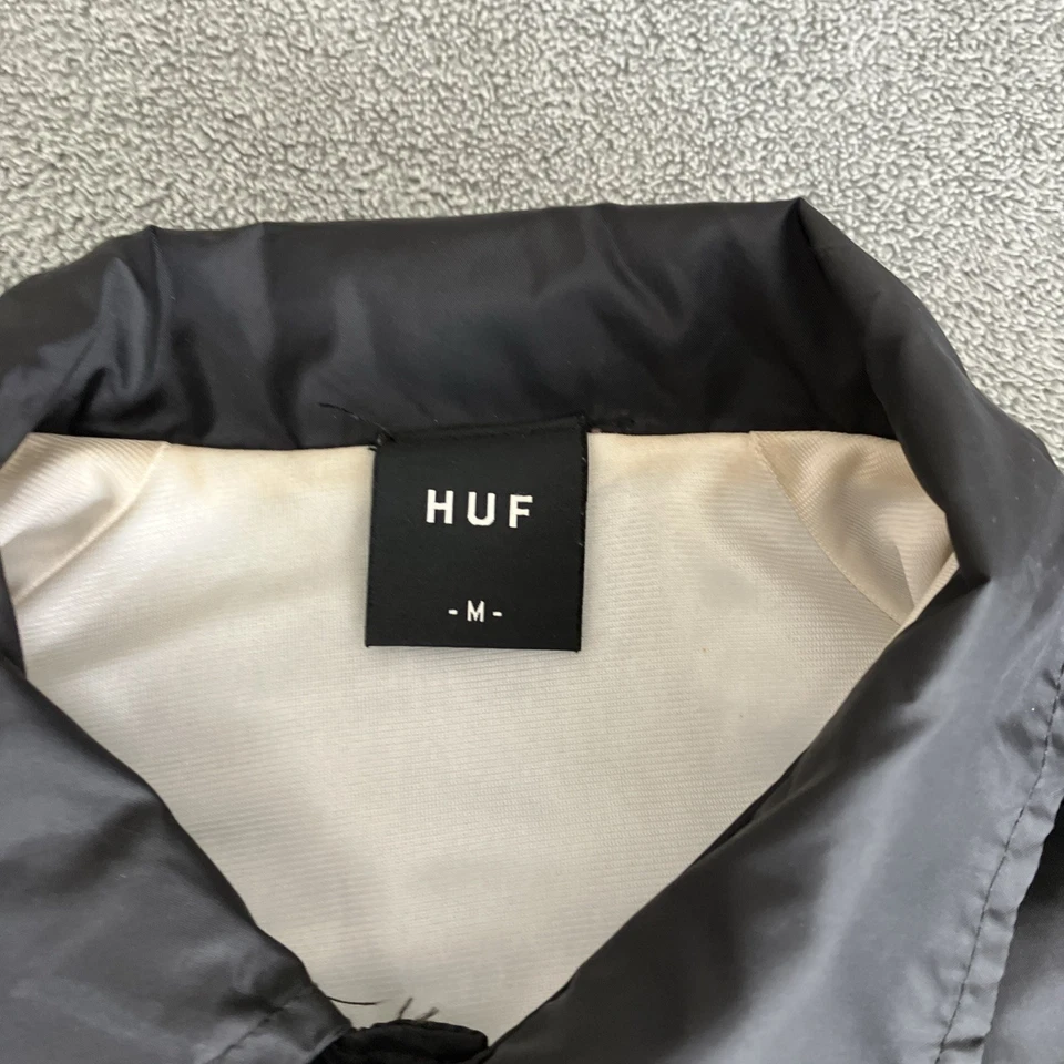 Chaqueta cortavientos Huf X Thrasher Classic H Coaches negra para hombre MEDIANA Foto 4 de 4