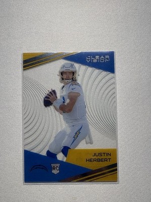 2020 Panini Chronicles - Clear Vision Rookies Justin Herbert #CV-3 (RC)