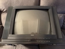 RCA Colortrak CRT Television Stereo Monitor F20551WN 19 TV Vintage 1991