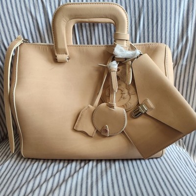 3.1 PHILLIP LIM Designer HANDBAG Wednesday Boston Satchel SAND  $1.200 