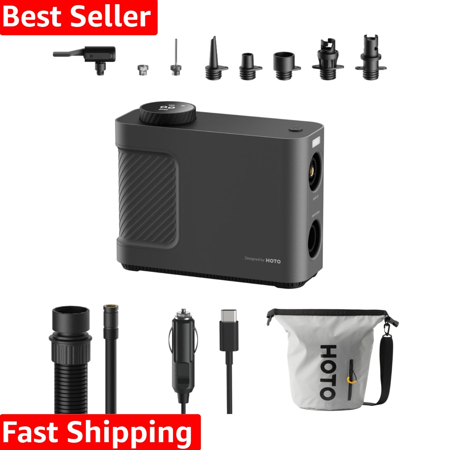 Air Pump Master, Portable Cordless Tire Inflator, Electric A