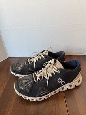 ON Cloud X Running Shoes Womens Size 8.5 Black White Sneakers Lightweight