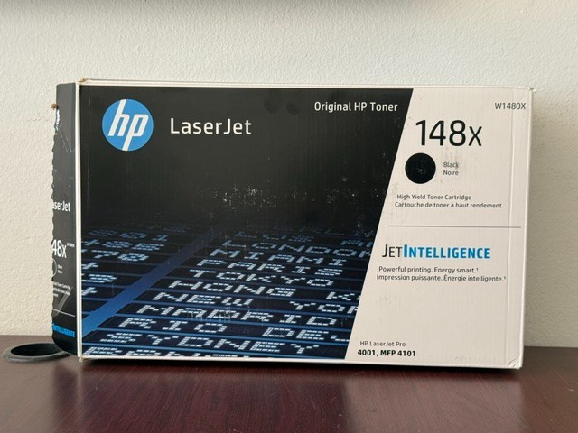 Genuine HP 148X Black High Yield Toner Cartridge (W1480X)  New Open Box