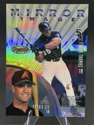 1997 Bowman s Best Mirror Image Refractor Frank Thomas Lee Bagwell Lee #MI2