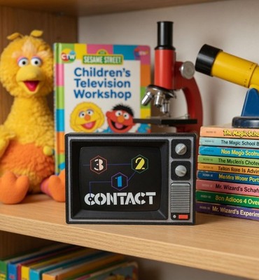 3-2-1 Contact Retro TV Display PBS Kids Science Show Nostalgia