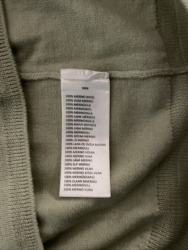 Herren Paul Smith Pullover 100% Merinowolle Beige Rundhals Größe M - Bild 5 von 5