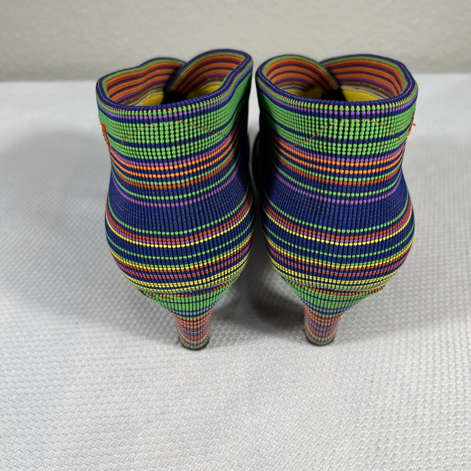 UNITED NUDE Talla 9.5 (40) M Tacón Alto Manhattan Plegable Zapato Botas Multicolor Foto 3 de 4