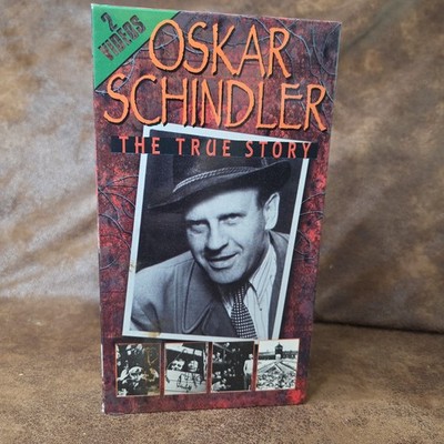 OSKAR SCHINDLER The True Story VHS 2 Tape Set B&W Madacy Rare