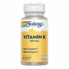 Vitamin K 100 mcg 100 Tabs By Solaray