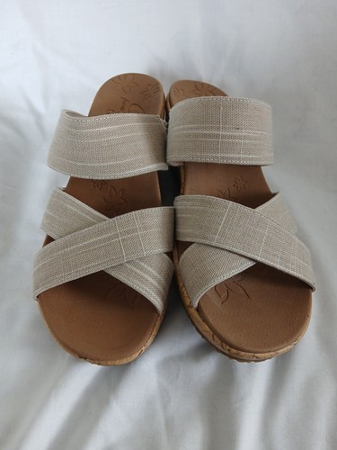 Sandalias de cuña Sketchers Beverlee Cali Luxe de espuma para mujer talla 8 EXCELENTE ESTADO - Imagen 2 de 9