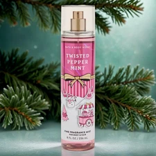 Bath & Body Works Twisted Peppermint Fine Fragrance Body Mist Spray 8 oz New
