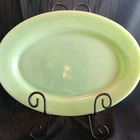 Fire King Jadeite oval platter Resturant WARE  pattern 11 × 8 Jade