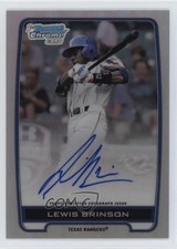 2012 Bowman Draft Chrome Picks Refractor Lewis Brinson #BCA-LB Auto 4n0