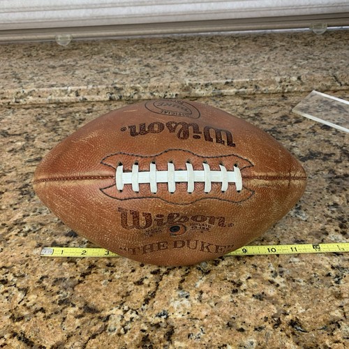 Vintage Wilson Leather Football - Rare - “The Duke” 1960s, WILL NOT HOLD AIR!!! - Picture 10 of 10