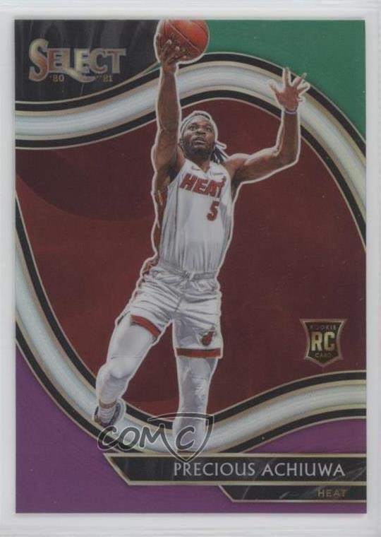 2020 Select Courtside Green White Purple Prizm Precious Achiuwa Rookie RC 18aq
