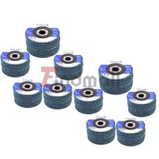 Premium Zirconia Flap Disc Sanding Grinding 100pcs Pack 4-1/2" 7/8'' 40 Grit T29