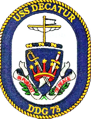 4'' NAVY USS DECATUR DDG-73 EMBROIDERED PATCH