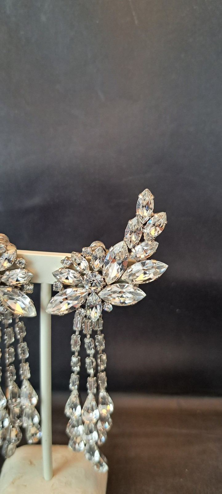 AMAZING Adjustable Dangle Clear Crystal Rhineston… - image 5