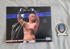 Nate Diaz signed autographed UFC 8x10 photo Beckett BAS COA #BV81510 MMA
