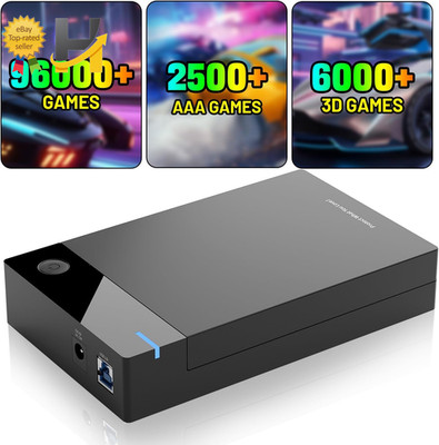 12TB External Retro Gaming Hard Drive 96000+ Games 400+ Emulators PC
