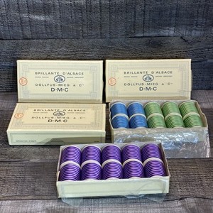 DMC Machine Embroidery Thread 5 Boxes 48 Spool Multi Color Blend #48, 114, 52, 9