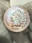 1864 INDIAN HEAD CENT CHOICE BU STRONG STRIKE! Rotated Reverse Toned