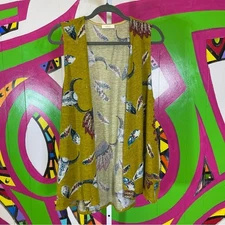 Oddy, Steer and Headdress Vest with Pockets. Size Small. Excellent condition!