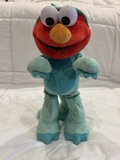 Sesame Street Elmo Dinosaur Costume Dino Stomp Plush Toy Interactive Dance WORKS